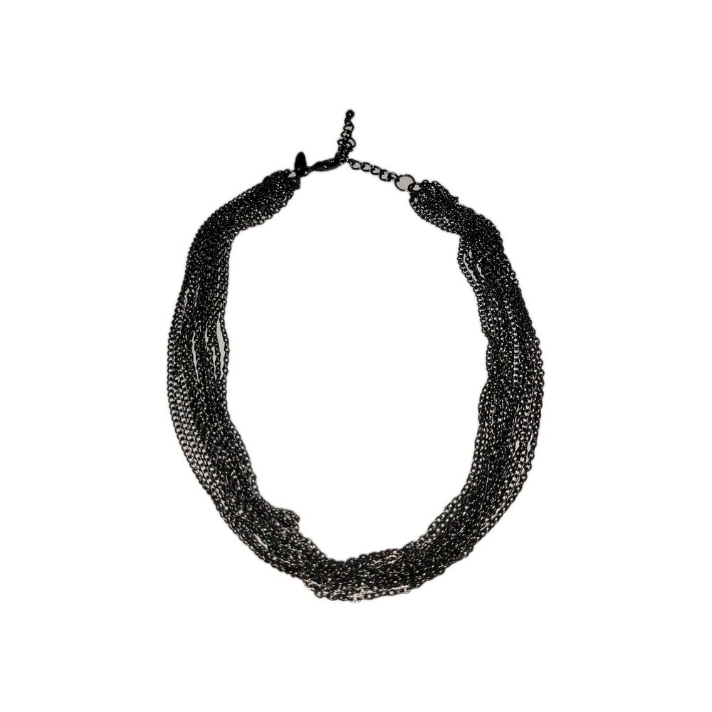 Sleek Black Chain Necklace NY 20" Adjustable Lobster Clasp Men's Women's Jewelry